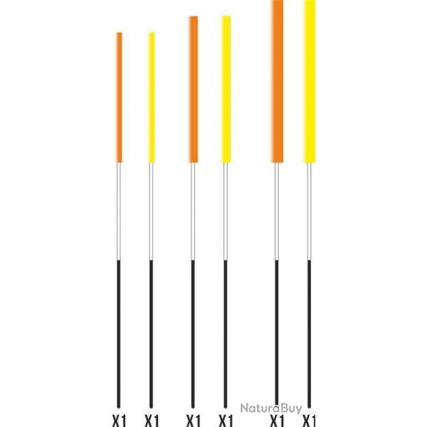 Antennes Insert GARBOLINO Pour Wagglers Comptition X6 INSERT CARBONE / 2-3-4mm
