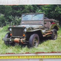 décoration musée plaque métal vintage jeep militaire