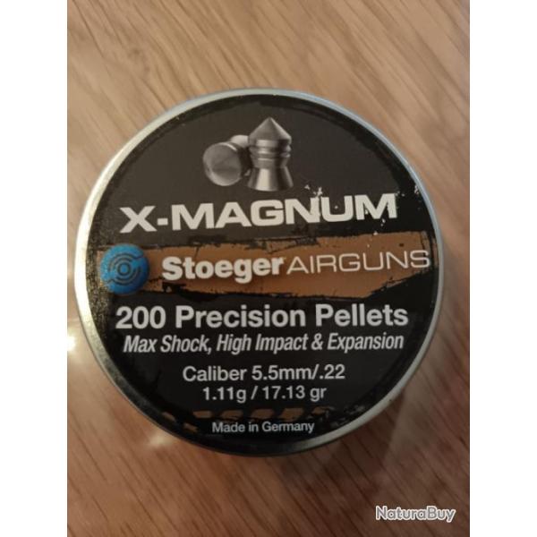 LOT BOITES PLOMB AIR COMPRIME STOEGER CAL 5.5MM