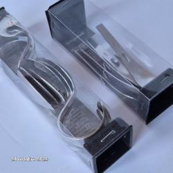 Lot de 6 Cuillères roulées à dégustation et 6 Cuillères à crochet Atoll - petit modèle 90mm, inox