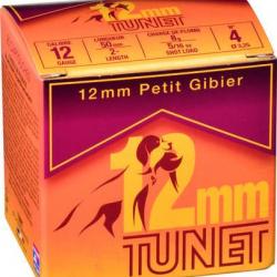 TUNET Cartouches de chasse PETIT GIBIER 12mm petit calibre par boite de 25 36 50 8g