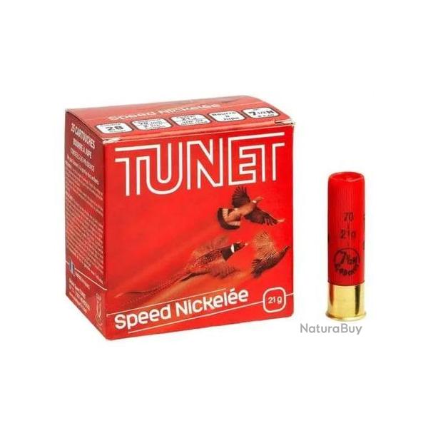 TUNET Cartouches de chasse TP SPEED NICKELE - par boite de 25  28  / 70  21g