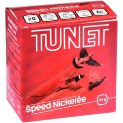 TUNET Cartouches de chasse SPEED NICKELE 24 par boite de 25 20 70 24g