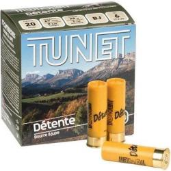 TUNET Cartouches de chasse DETENTE - par boite de 25  20  / 70  29g