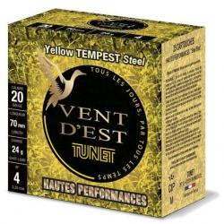 TUNET Cartouches de chasse YELLOW TEMPEST HP - par boite de 25  20  / 70  24g