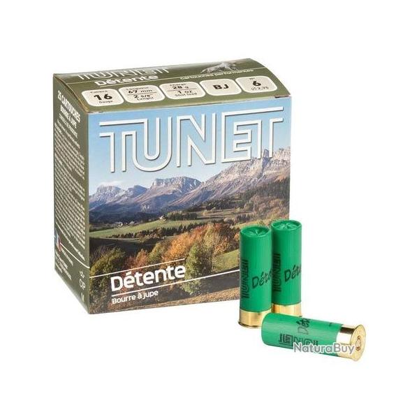 TUNET Cartouches de chasse DETENTE par boite de 25 16 67 28g