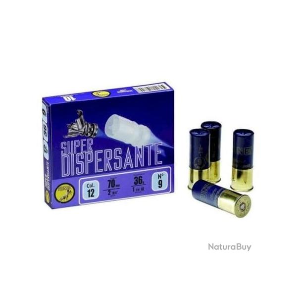 TUNET Cartouches de chasse SUPER DISPERSANTE par boite de 10 12 70 36g