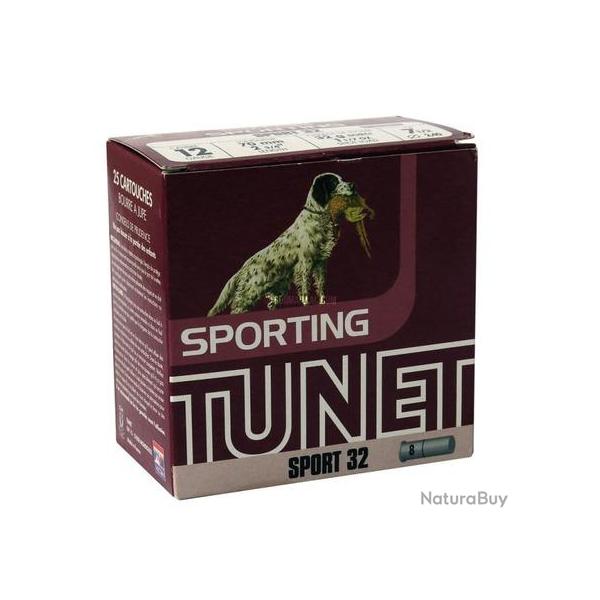 TUNET Cartouches de chasse SPORT 32 BJ par boite de 25 12 70 32g