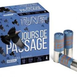 TUNET Cartouches de chasse JOURS DE PASSAGE par boite de 25 12 70 35g