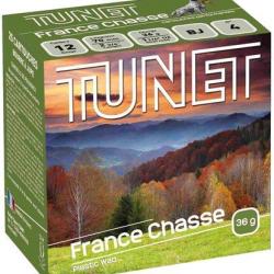 TUNET Cartouches de chasse FRANCE CHASSE par boite de 25 12 70 36g