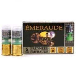 TUNET Cartouches de chasse Brenneke Emeraude - par boite de 5  12  / 70  34g