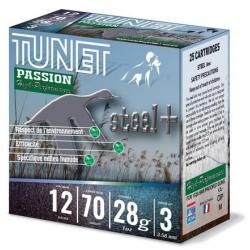 TUNET Cartouches de chasse Ferozinc passion CHASSE 28 HP par boite de 25 12 70 28g