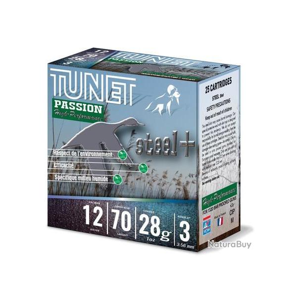 TUNET Cartouches de chasse Ferozinc passion CHASSE 28 HP par boite de 25 12 70 28g