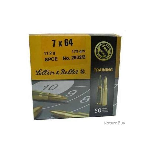 SELLIER BELLOT Balles de chasse Spce - par boite de 50  7 x 64   173Gr