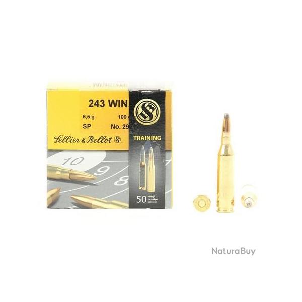 SELLIER BELLOT Balles de chasse Sp - par boite de 50  243 WINCHESTER   100Gr