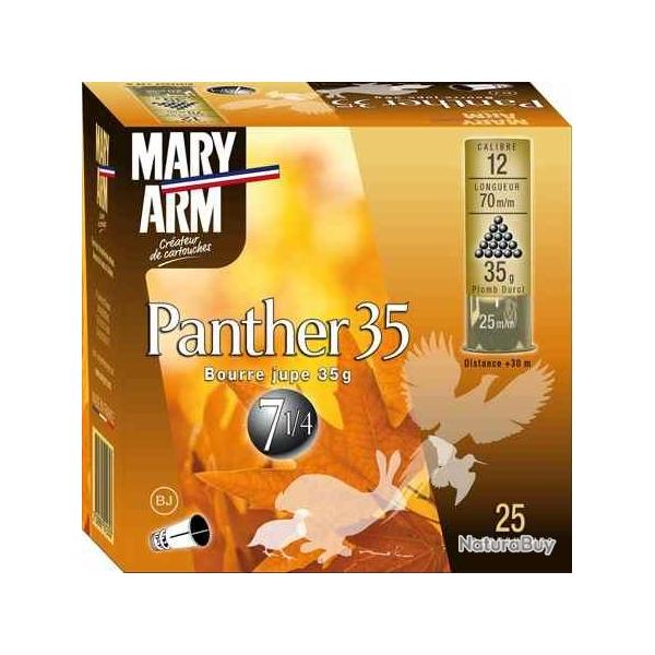 MARY ARM Cartouches de chasse Panther 35 - par boite de 25  12  / 70  35g