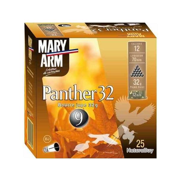 MARY ARM Cartouches de chasse Panther 32 - par boite de 25  12  / 70  32g - 7.5