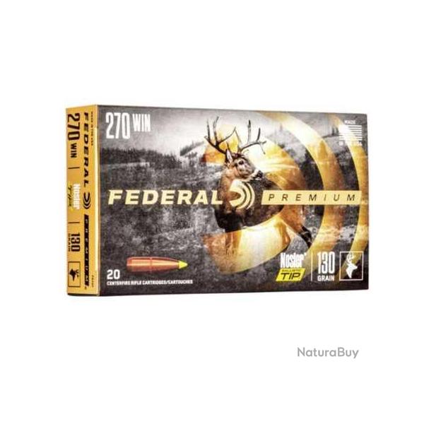 FEDERAL Balles de chasse Vital-shok nosler partition - par boite de 20  270 WINCHESTER   150Gr