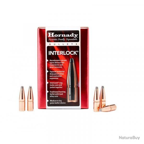 HORNADY Ogive 3510 - interlock sp - 35whelen - ,358 - 200gr 13g x100  0.358   200Gr