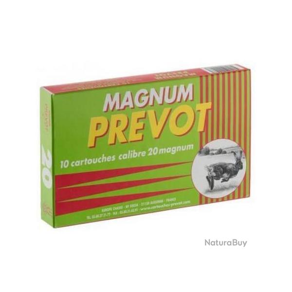 PREVOT Cartouches de chasse Magnum 20 bourre grasse - par boite de 10  20  / 76  32g - 1