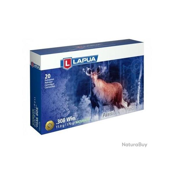 LAPUA Balles de chasse Naturalis - par boite de 20  308 WINCHESTER   170Gr