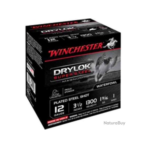 WINCHESTER Cartouches de chasse Drylok acier par boite de 25 12 89 44g