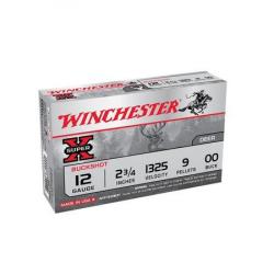 WINCHESTER Cartouches de chasse Buckshot super x chevrotine - par boite de 5  12  / 89  54 GrainsGr