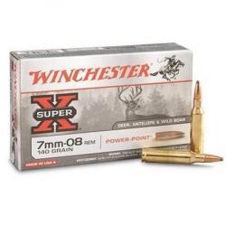 WINCHESTER Balles de chasse Power point - par boite de 20  7-08 REMINGTON   140Gr