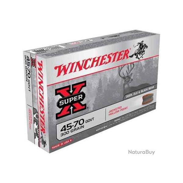 WINCHESTER Balles de chasse Hollow point - par boite de 20  45-70 GOVERNMENT   300Gr