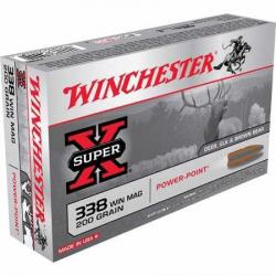 WINCHESTER Balles de chasse Power point - par boite de 20  338 WINCHESTER MAGNUM   200Gr