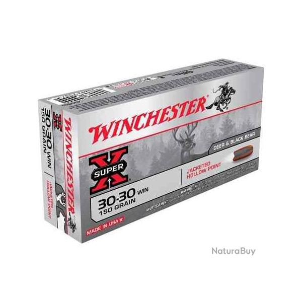 WINCHESTER Balles de chasse Hollow point - par boite de 20  30-30 WINCHESTER   150Gr