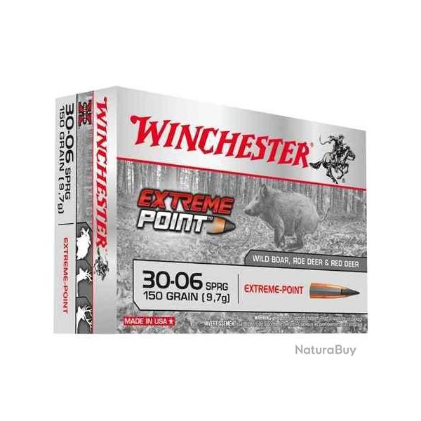 WINCHESTER Balles de chasse Extreme point - par boite de 20  30-06 SPRINGFIELD   150Gr