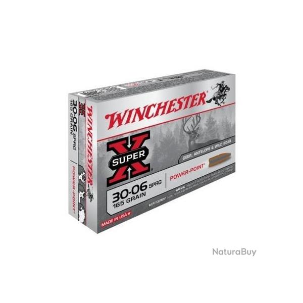 WINCHESTER Balles de chasse Power point - par boite de 20  30-06 SPRINGFIELD   165Gr