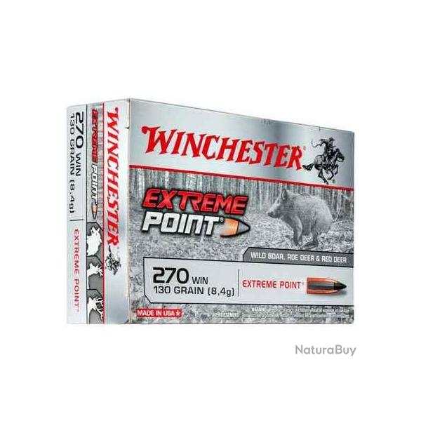 WINCHESTER Balles de chasse Extreme point sans plomb - par boite de 20  270 WINCHESTER   130Gr