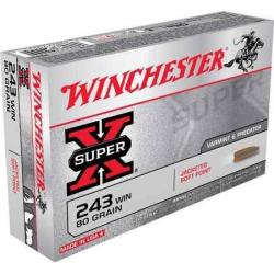 WINCHESTER Balles de chasse Power point - par boite de 20  243 WINCHESTER   80Gr