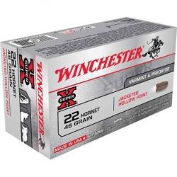 WINCHESTER Balles de chasse Hollow point - par boite de 50  22 HORNET   46Gr