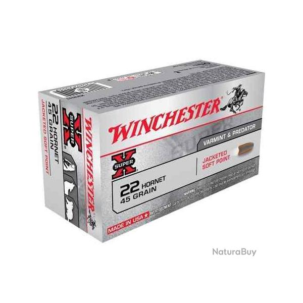 WINCHESTER Balles de chasse Power point - par boite de 50  22 HORNET   45Gr