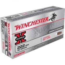 WINCHESTER Balles de chasse Power point - par boite de 20  222 REMINGTON   50Gr