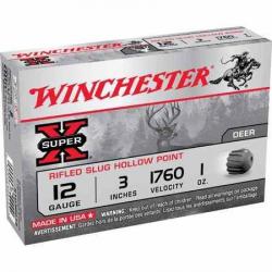 WINCHESTER Cartouches de chasse Slug - par boite de 5  12  / 76  28g