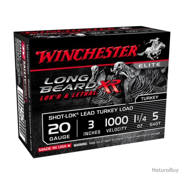 WINCHESTER Cartouches de chasse Long beard xr - par boite de 10  20  / 76  35g