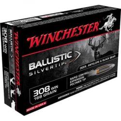 WINCHESTER Balles de chasse Ballistic silvertip - par boite de 20  308 WINCHESTER   168Gr