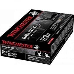 WINCHESTER Balles de chasse Ballistic silvertip - par boite de 20  270 WINCHESTER   130Gr