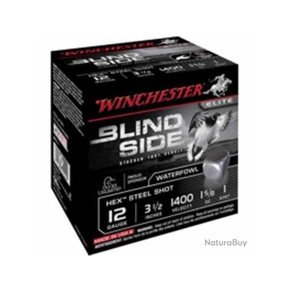 WINCHESTER Cartouches de chasse Blind side acier par boite de 25 12 89 46g