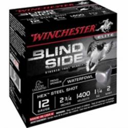 WINCHESTER Cartouches de chasse Blind side acier - par boite de 25  12  / 70  35g - 2