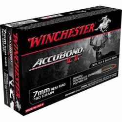 WINCHESTER Balles de chasse Accubond ct - par boite de 20  7mm REMINGTON MAGNUM   160Gr