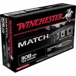 WINCHESTER Balles de chasse Match bthp - par boite de 20  308 WINCHESTER   168Gr