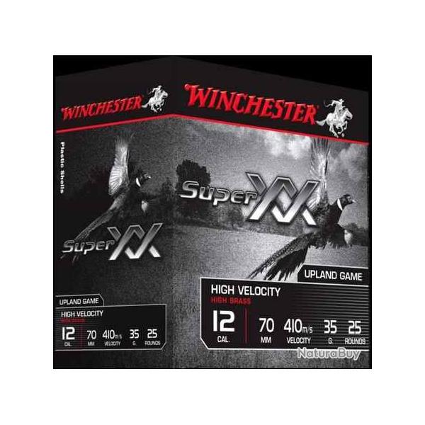 WINCHESTER Cartouches de chasse Super xx - par boite de 25  12  / 70  35g - MUNITIONS LISSES , 12 , 