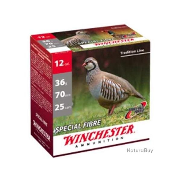 WINCHESTER Cartouches de chasse Spcial fibre - par boite de 25  12  / 70  36g - 9