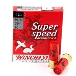 WINCHESTER Cartouches de chasse Super speed nickelé par boite de 10 12 70 40g