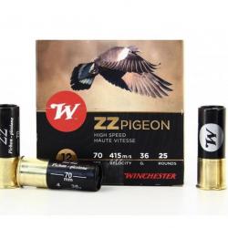 WINCHESTER Cartouches de chasse Zz pigeon - par boite de 25  12  / 70  36g - 6